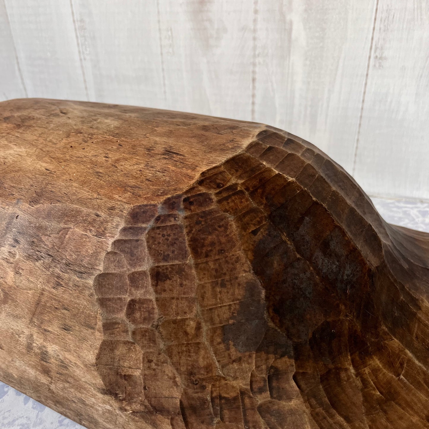 Primitive Antique Hand Carved Dough Trough. Dugout. Large 54 cms/21"